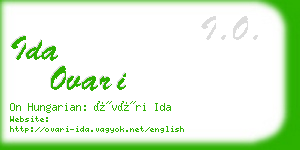 ida ovari business card